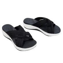 Lade das Bild in den Galerie-Viewer, Stretch Cross Orthotic Slide Sandalen Anti-Rutsch-Schuhe für Frauen

