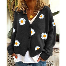 Lade das Bild in den Galerie-Viewer, WOLF Stickerei Gestrickter Pullover
