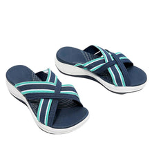 Lade das Bild in den Galerie-Viewer, Stretch Cross Orthotic Slide Sandalen Anti-Rutsch-Schuhe für Frauen
