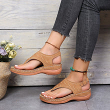 Lade das Bild in den Galerie-Viewer, Sommerschuhe Roman Retro Style Clip Toe Sandalen Frauen Knöchel Schnalle Schuhe
