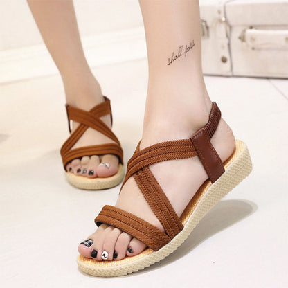 WOLF Damen Bohème Sommer Sandalen Bequem