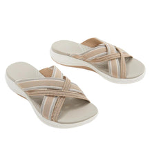 Lade das Bild in den Galerie-Viewer, Stretch Cross Orthotic Slide Sandalen Anti-Rutsch-Schuhe für Frauen
