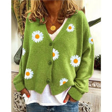 Lade das Bild in den Galerie-Viewer, WOLF Stickerei Gestrickter Pullover
