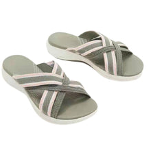 Lade das Bild in den Galerie-Viewer, Stretch Cross Orthotic Slide Sandalen Anti-Rutsch-Schuhe für Frauen
