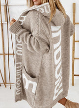 Lade das Bild in den Galerie-Viewer, WOLF Schöner Cardigan|Fleece mit Kapuze
