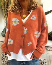 Lade das Bild in den Galerie-Viewer, WOLF Stickerei Gestrickter Pullover
