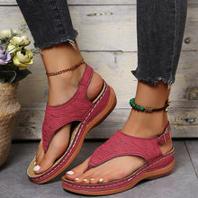 Lade das Bild in den Galerie-Viewer, Sommerschuhe Roman Retro Style Clip Toe Sandalen Frauen Knöchel Schnalle Schuhe
