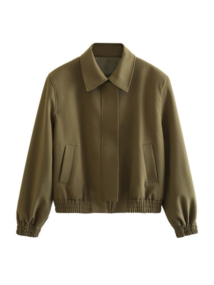 Beluca Bomber Jacket | Lässige übergroße trendige Zwischenjacke mit Kragen für Frauen