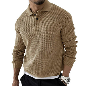Gantini Polo | Luxury Premium Langarm-Poloshirt für Herren