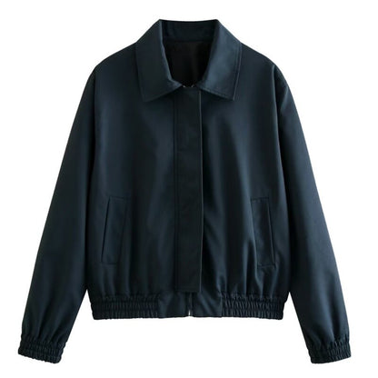 Beluca Bomber Jacket | Lässige übergroße trendige Zwischenjacke mit Kragen für Frauen