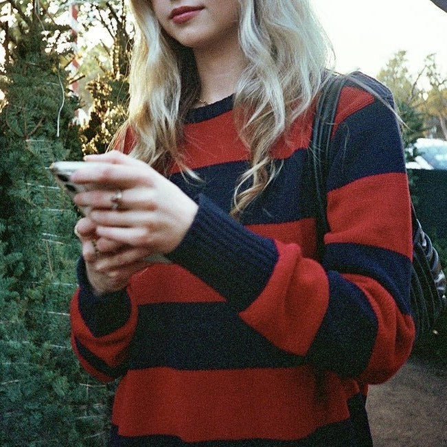 WOLF Gestreifter Pullover aus Baumwolle