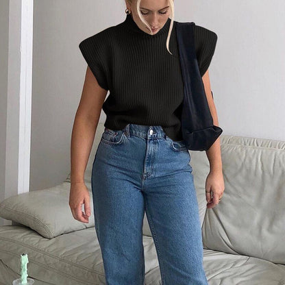 WOLF Ärmellos gestrickt Pullover