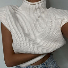 Lade das Bild in den Galerie-Viewer, WOLF Ärmellos gestrickt Pullover
