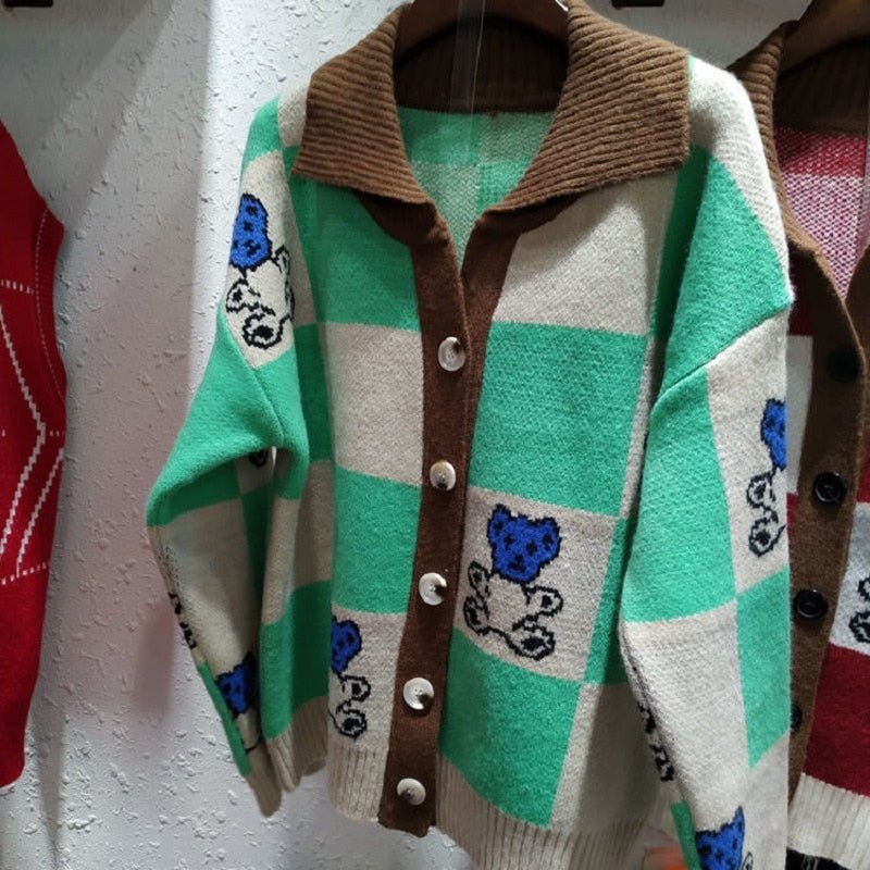 WOLF Bär Druck Pullover