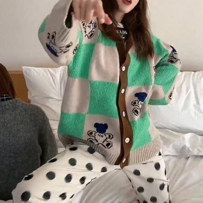 WOLF Bär Druck Pullover