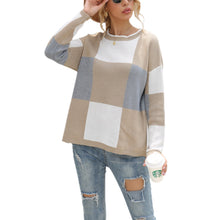 Lade das Bild in den Galerie-Viewer, WOLF Blockkarierter Pullover
