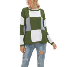 Lade das Bild in den Galerie-Viewer, WOLF Blockkarierter Pullover
