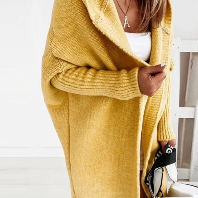 WOLF Faulenzen Ärmel Kapuze Lose Pullover