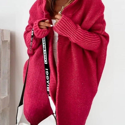 WOLF Faulenzen Ärmel Kapuze Lose Pullover