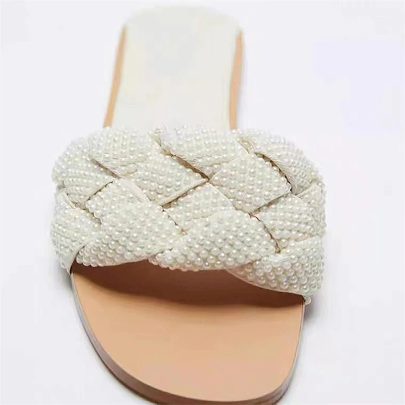 WOLF Flache Sandale mit offenen Zehen