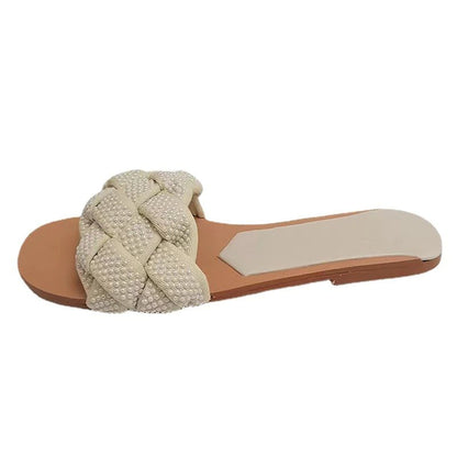 WOLF Flache Sandale mit offenen Zehen