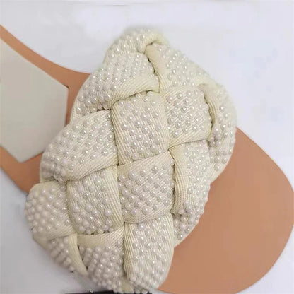 WOLF Flache Sandale mit offenen Zehen