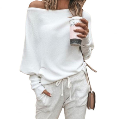 WOLF Fledermausflügel Lang Ärmel Pullover