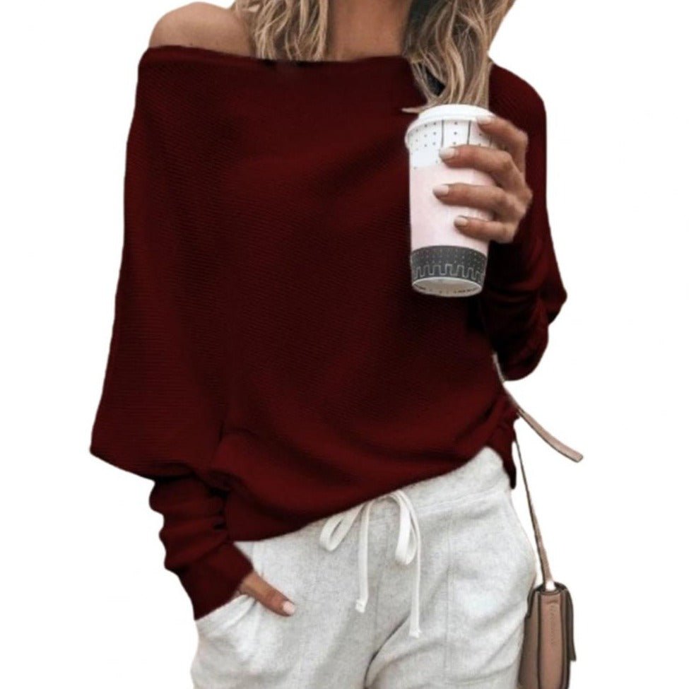 WOLF Fledermausflügel Lang Ärmel Pullover