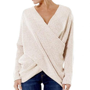 WOLF Gekreuzter Pullover