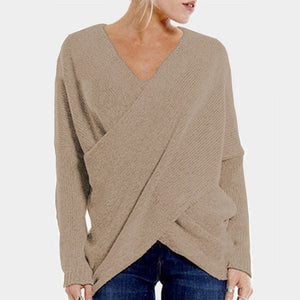 WOLF Gekreuzter Pullover