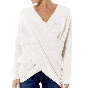 WOLF Gekreuzter Pullover