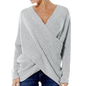 WOLF Gekreuzter Pullover