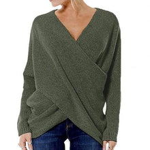 Lade das Bild in den Galerie-Viewer, WOLF Gekreuzter Pullover
