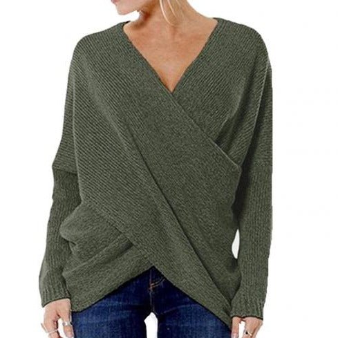 WOLF Gekreuzter Pullover