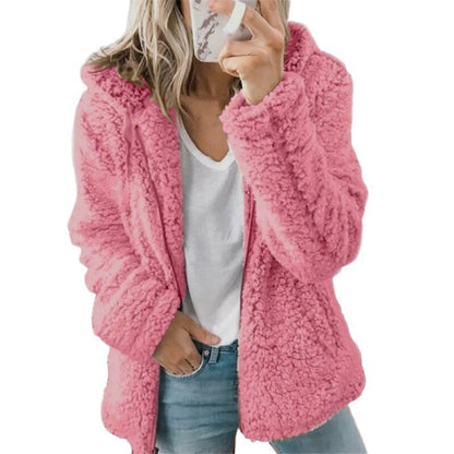 WOLF Kapuze Wolle Mantel