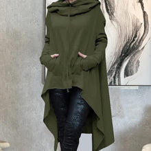 Lade das Bild in den Galerie-Viewer, WOLF Kapuzenpullover Unregelmäßiges Top
