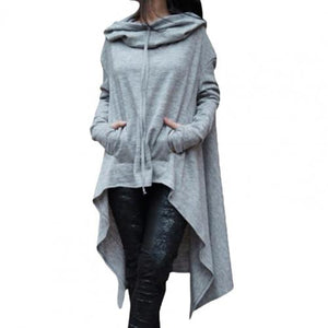 WOLF Kapuzenpullover Unregelmäßiges Top