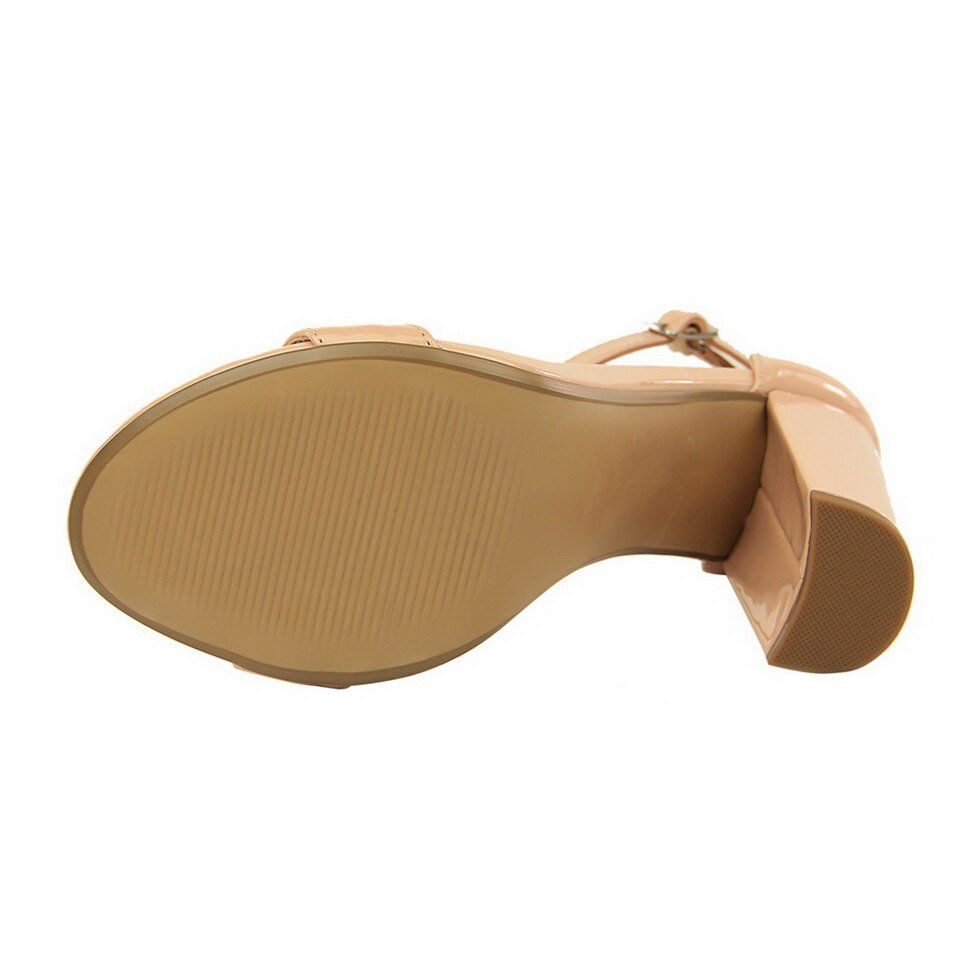 WOLF Knöchelriemen Offene Spitze High Heels