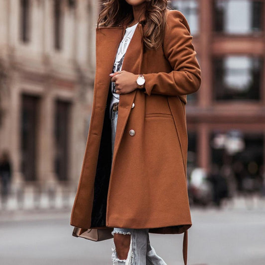 WOLF Kragen Wickel Mantel