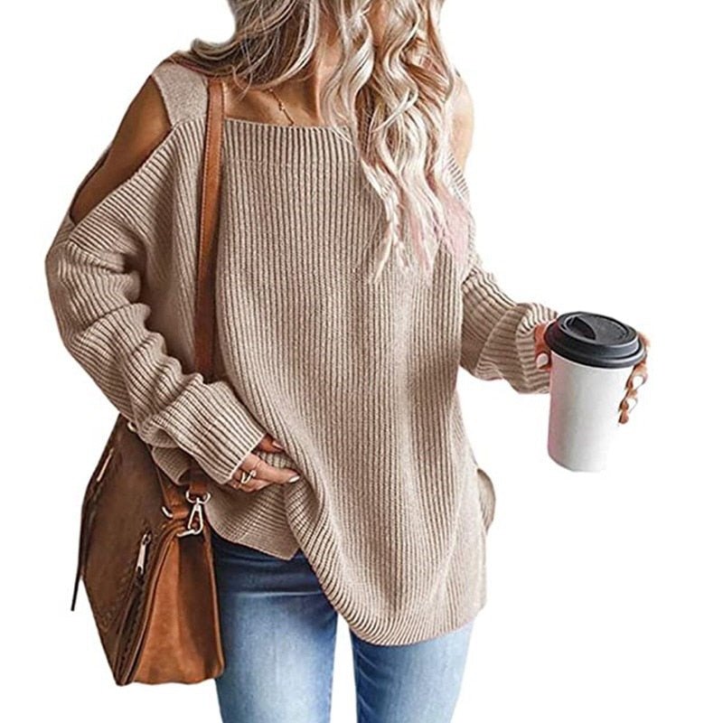 WOLF Langärmeliger trägerloser Pullover