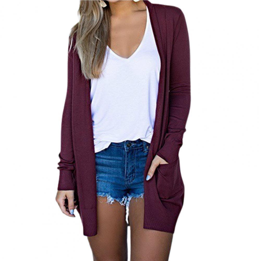 WOLF Lässig Weiches Lang Ärmel Pullover