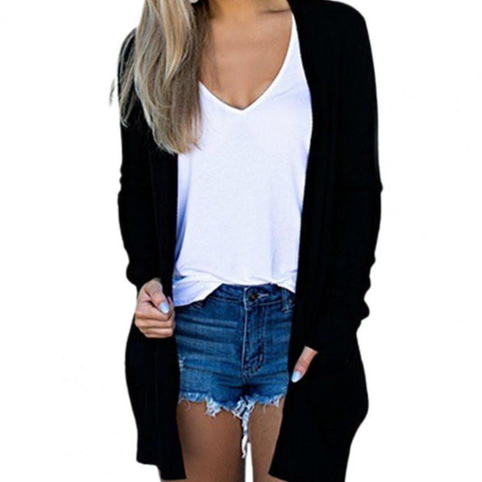 WOLF Lässig Weiches Lang Ärmel Pullover