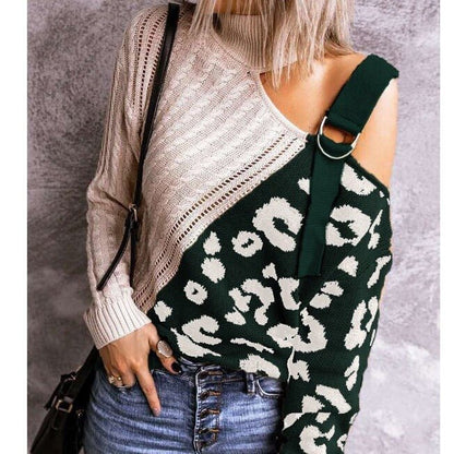 WOLF Leopard gestreifter Pullover