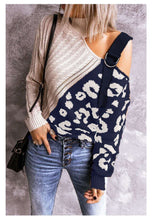 Lade das Bild in den Galerie-Viewer, WOLF Leopard gestreifter Pullover
