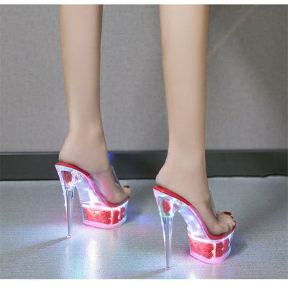 WOLF Leuchtende High Heels