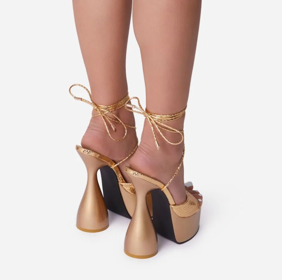 WOLF Offene Spitze Party High Heels