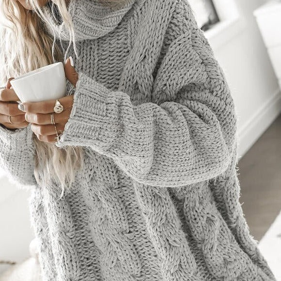 WOLF Pullover mit hohem Kragen