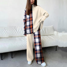 Lade das Bild in den Galerie-Viewer, WOLF Rollkragenpullover Winter Top &amp; weite Hose
