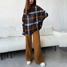 Lade das Bild in den Galerie-Viewer, WOLF Rollkragenpullover Winter Top &amp; weite Hose
