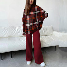 Lade das Bild in den Galerie-Viewer, WOLF Rollkragenpullover Winter Top &amp; weite Hose
